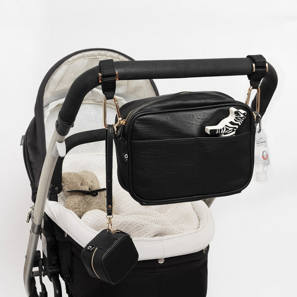 The Hayes Crossbody Baby Bag - Black - Arrived Bags