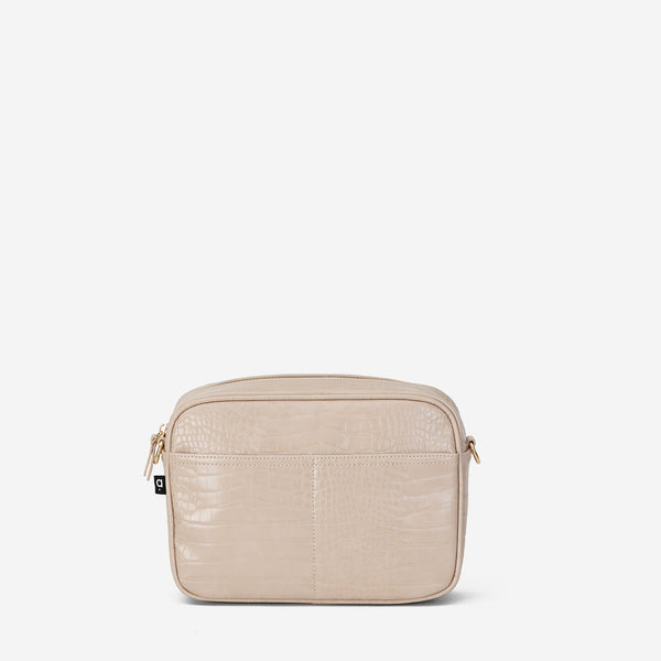 The Hayes Crossbody Baby Bag - Natural Croc - Arrived Bags