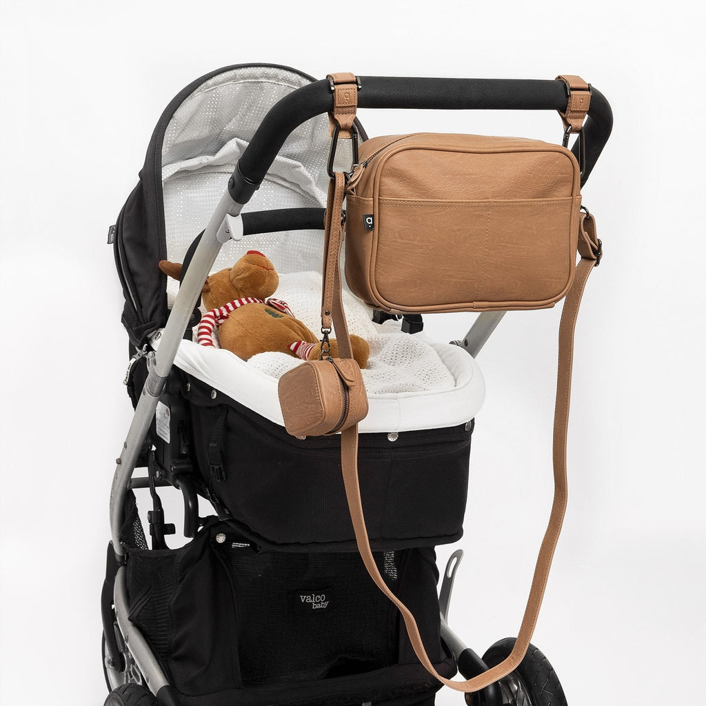 The Arrived Pram Clips - Cappuccino/Gunmetal - Arrived Bags