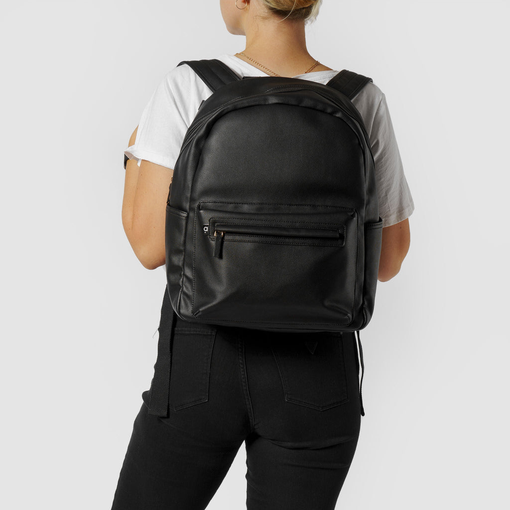 The Bea Baby Bag Backpack – Black - Arrived Bags