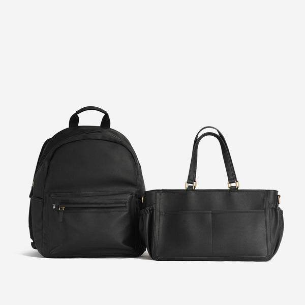 The Bea Backpack Parent Pack - Black - Arrived Bags