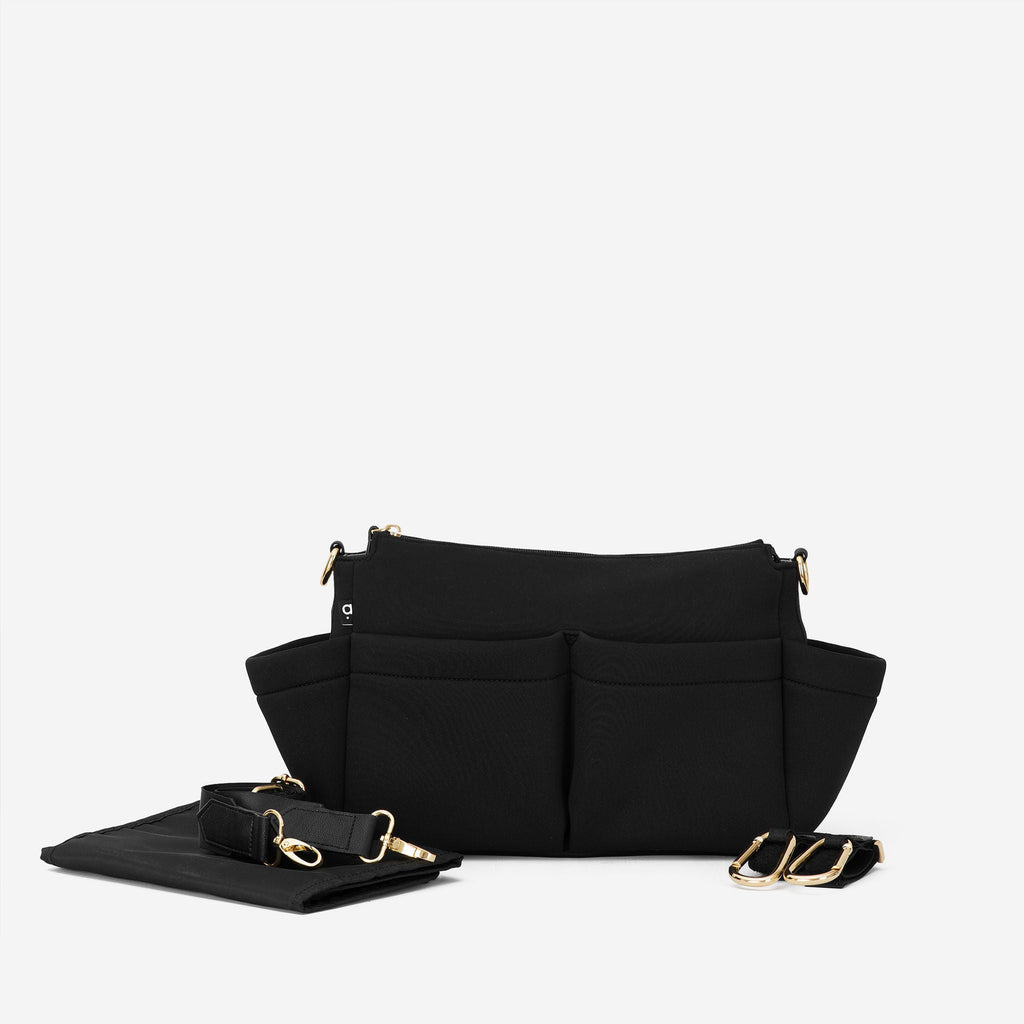 The Dolly Neoprene Pram Caddy Baby Bag – Black - Main Image