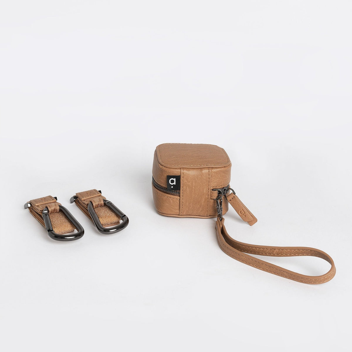 Dummy Case & Pram Clips Pack Cappuccino Arrived Bags