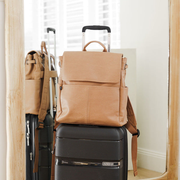 The Hayes Baby Bag Backpack - Cappuccino - Arrived Bags