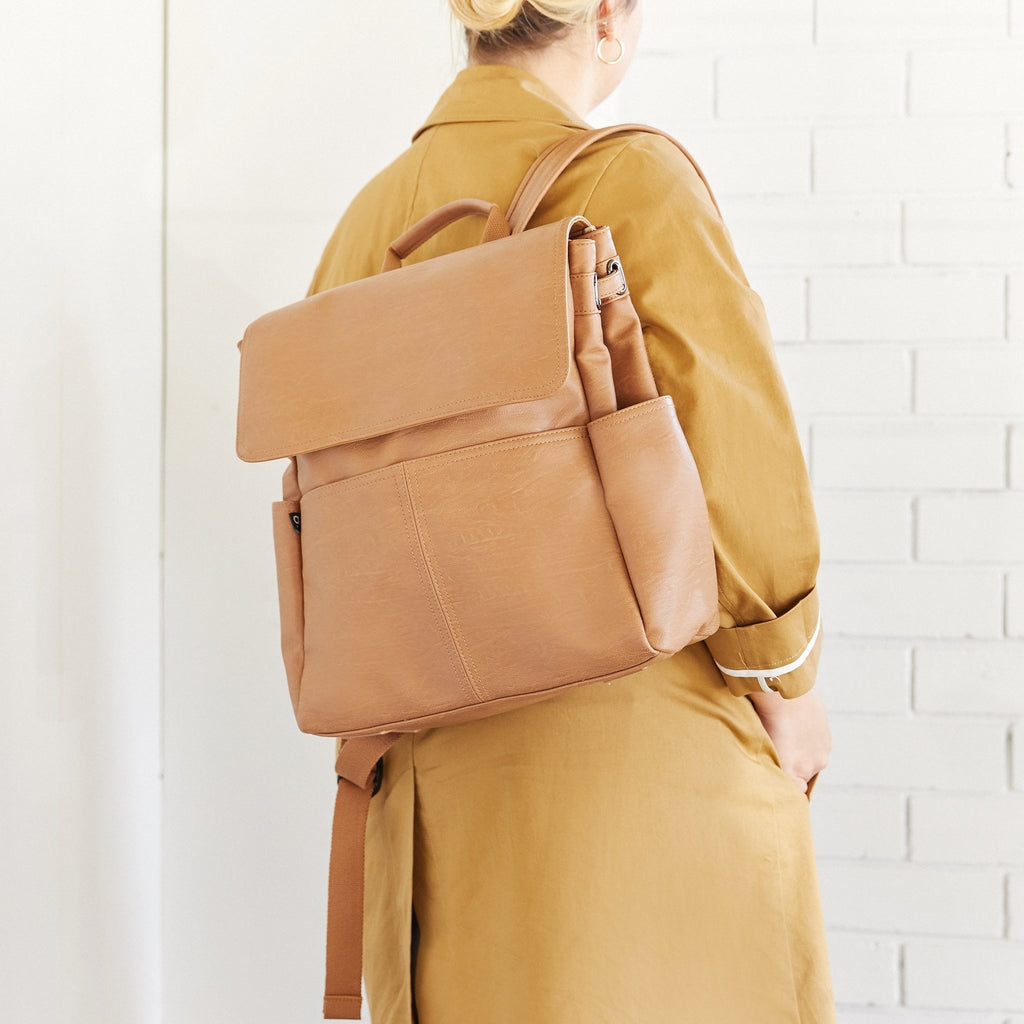 The Hayes Baby Bag Backpack - Cappuccino - Arrived Bags