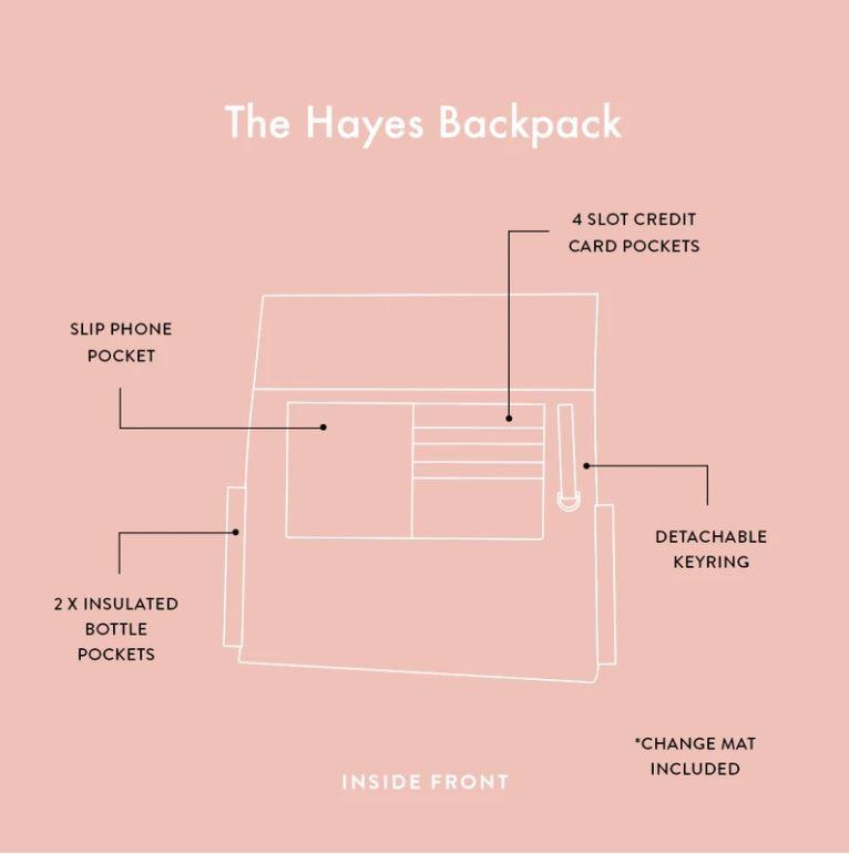 The Hayes Baby Bag Backpack - Natural - Arrived Bags