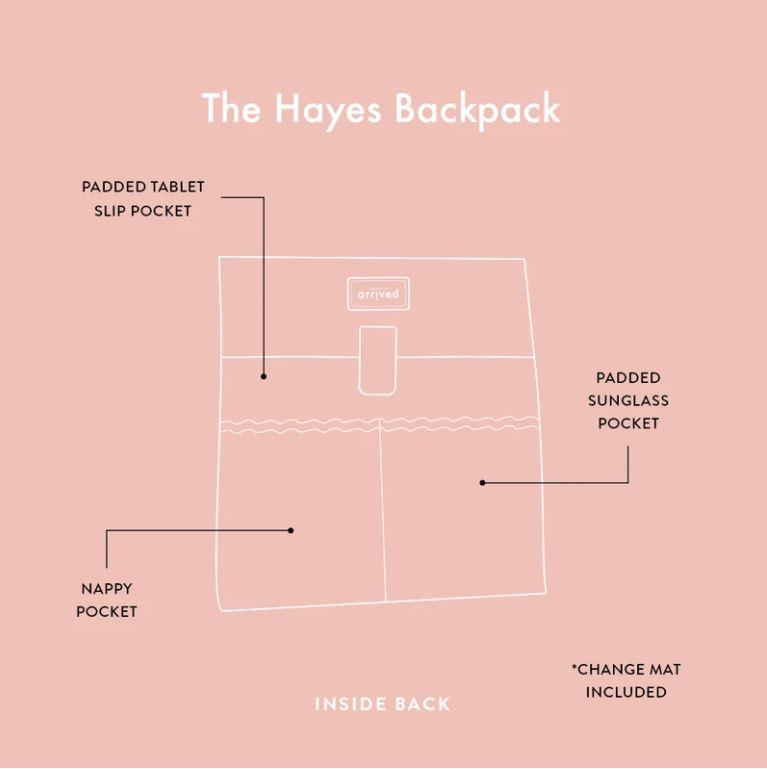 The Hayes Baby Bag Backpack - Natural - Arrived Bags