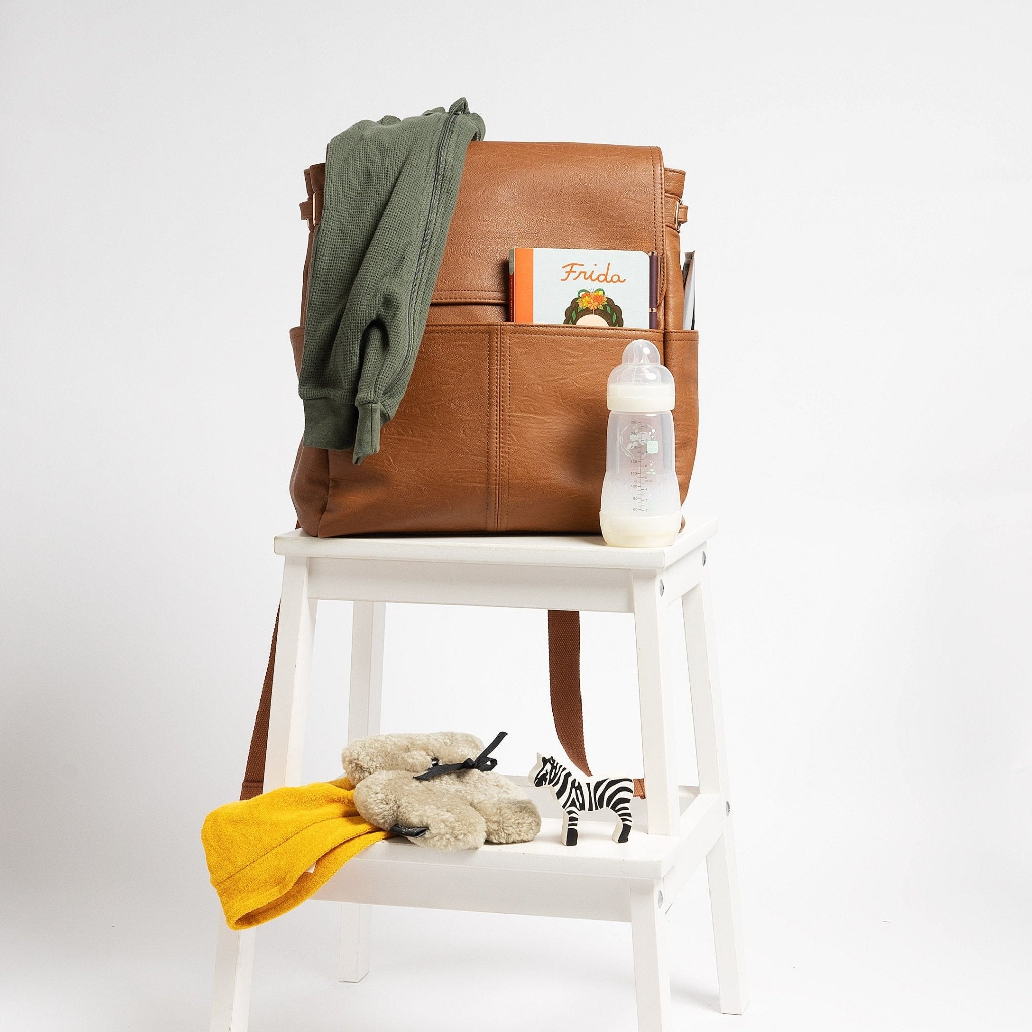 The Hayes Baby Bag Backpack Tan Arrived Bags