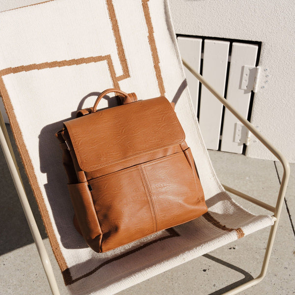 The Hayes Baby Bag Backpack - Tan - Arrived Bags