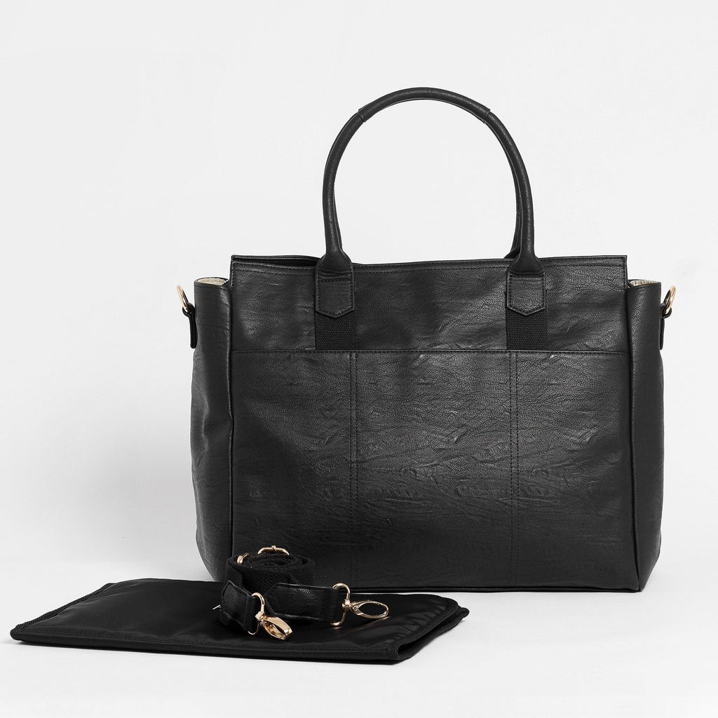 The Hayes Baby Bag Tote - Black - Arrived Bags