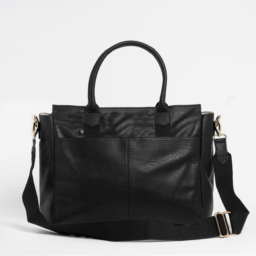 The Hayes Baby Bag Tote - Black | Arrived Bags