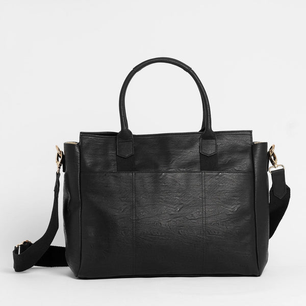 The Hayes Baby Bag Tote - Black - Arrived Bags