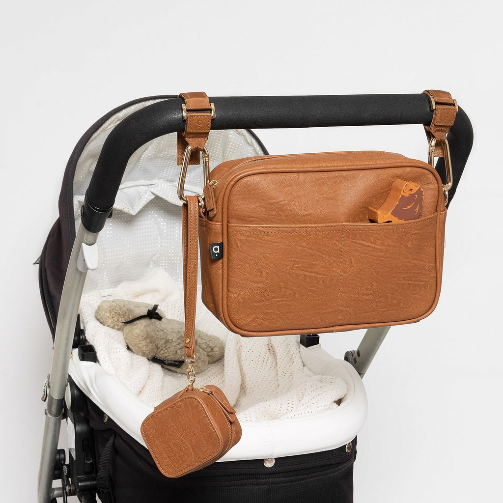 The Hayes Crossbody Baby Bag - Tan - Arrived Bags