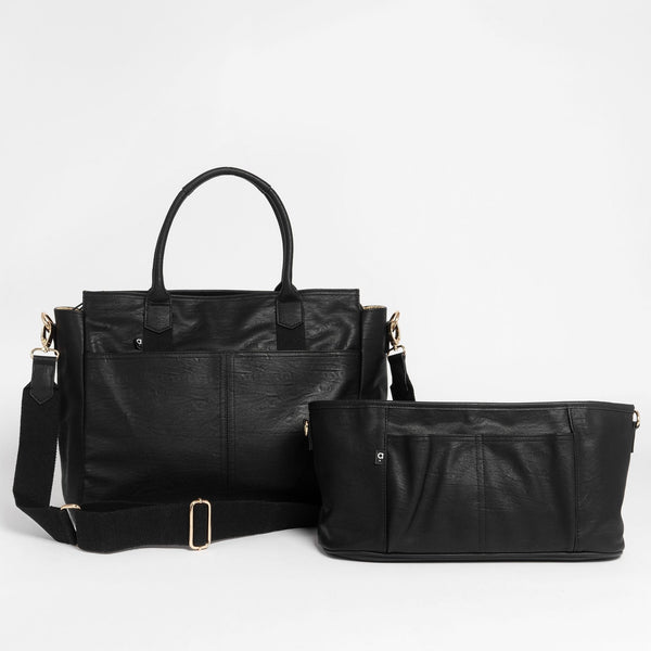 The Hayes Tote Parent Pack - Black - Arrived Bags