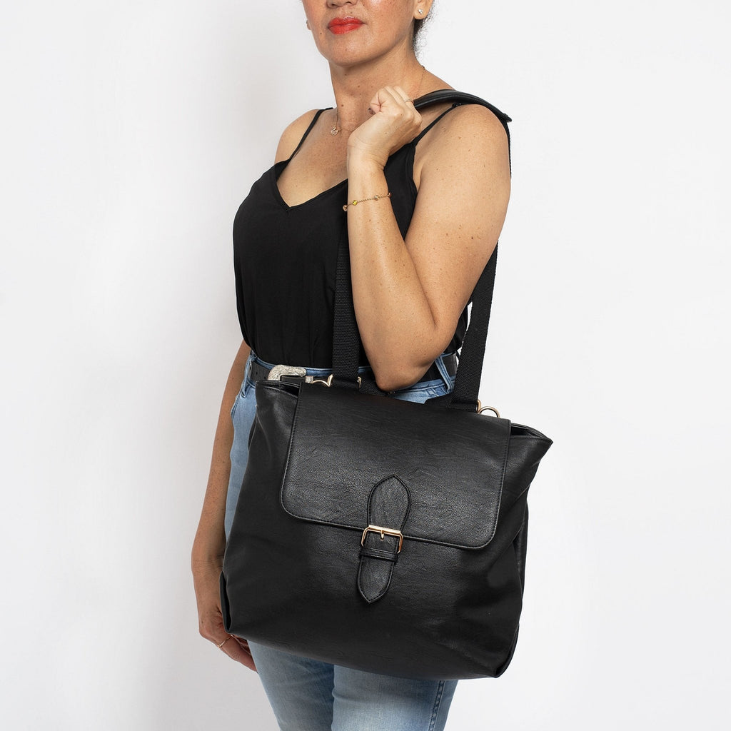 The Hilton All-Rounder Baby Bag in Black - Arrived Bags