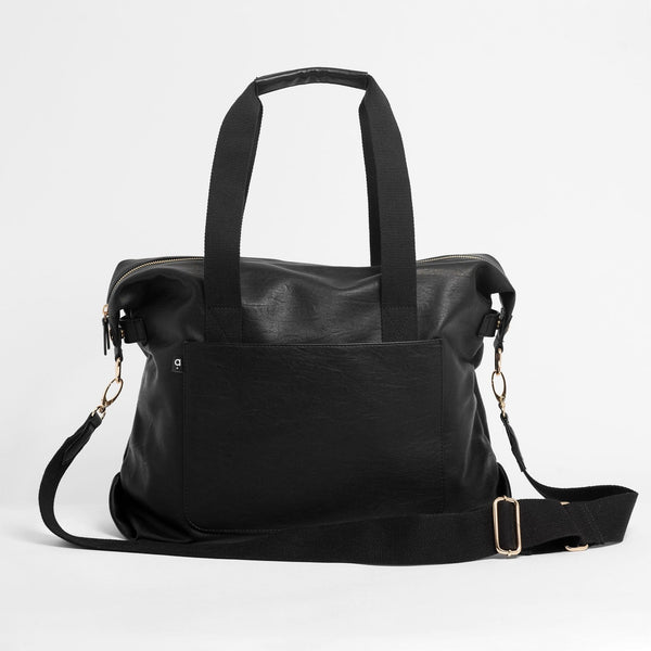 The Hilton Carryall Baby Bag in Black - Arrived Bags