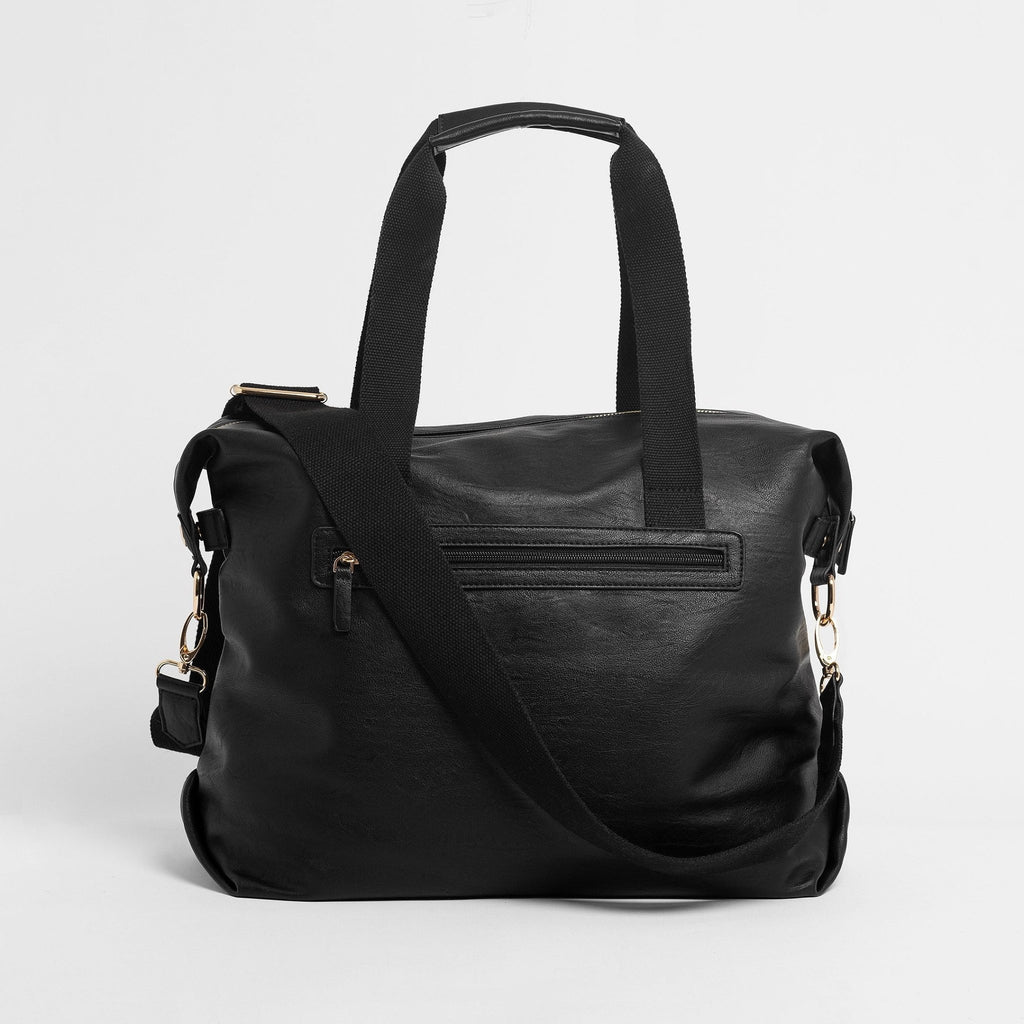 The Hilton Carryall Baby Bag in Black - Arrived Bags